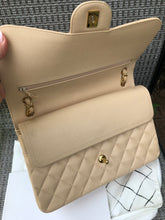 Load image into Gallery viewer, Chanel beige caviar jumbo, gold hdw
