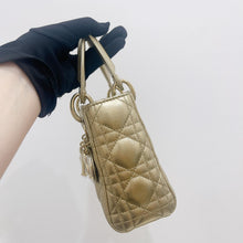 Load image into Gallery viewer, Lady Dior gold mini, gold hdw
