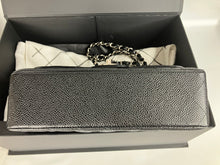 Load image into Gallery viewer, Chanel Black caviar small classic flap, silver hdw
