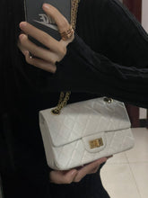 Load image into Gallery viewer, Chanel reissue 224 mini white with gold hdw
