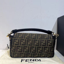 Load image into Gallery viewer, Fendi medium baguette in brown jacquard print
