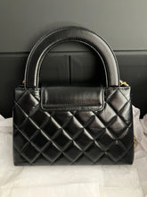 Load image into Gallery viewer, Chanel black Kelly shopper nano (larger size) in shiny calfskin, gold hdw
