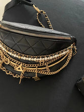 Load image into Gallery viewer, Chanel 28 series belt bag with pearl strap
