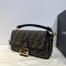 Load image into Gallery viewer, Fendi medium baguette in brown jacquard print
