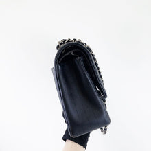 Load image into Gallery viewer, Chanel black caviar chevron jumbo, silver hdw
