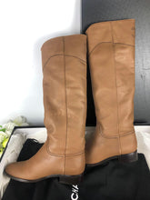 Load image into Gallery viewer, Chanel brown leather riding boots size 41.5
