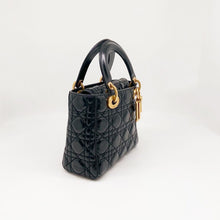 Load image into Gallery viewer, Lady Dior small black with gold hdw
