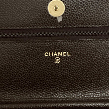 Load image into Gallery viewer, Chanel black caviar woc, gold hdw, with magnetic closure.
