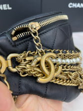 Load image into Gallery viewer, Chanel 19A black All about chains ancient Egypt collection belt bag, bum bag
