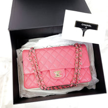 Load image into Gallery viewer, Chanel pink caviar medium classic, gold hdw 28 series
