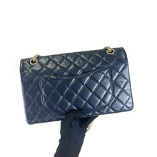 Load image into Gallery viewer, Chanel reissue navy, with gold hdw 28cm
