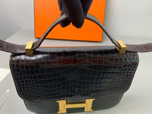 Load image into Gallery viewer, Hermes Vintage Constance 23, brown crocodile
