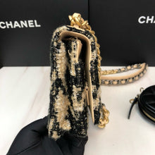 Load image into Gallery viewer, Chanel 19 tweed woc with round pouch
