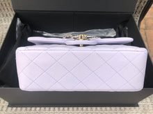 Load image into Gallery viewer, Chanel 21k lilac purple mini top handle, light gold hdw
