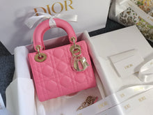 Load image into Gallery viewer, Lady Dior mini pink with gold hdw
