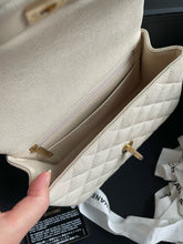 Load image into Gallery viewer, Chanel mini caviar top handle, gold hdw
