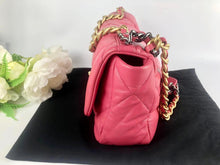 Load image into Gallery viewer, Chanel 19 dark pink small lambskin
