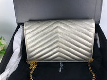 Load image into Gallery viewer, Ysl gold cassandre woc wallet on chain, gold hdw
