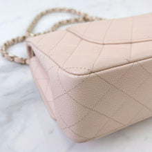 Load image into Gallery viewer, Chanel 22c light beige caviar medium classic flap, light gold hdw
