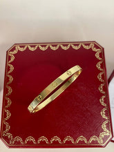 Load image into Gallery viewer, Cartier 2025 4.8mm medium model love Bangle, 18k yellow gold
