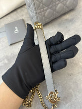 Load image into Gallery viewer, Lady Dior pearl grey mini, gold hdw
