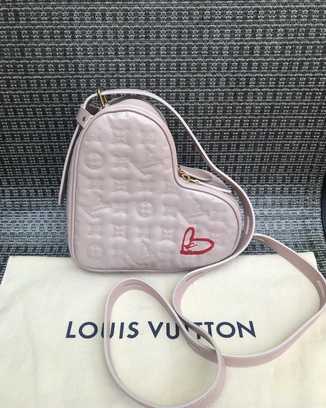 Louis Vuitton fall in love pink heart bag