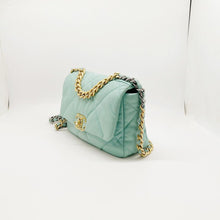 Load image into Gallery viewer, Chanel 19 small Tiffany blue lambskin, mixed hardware
