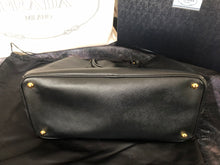 Load image into Gallery viewer, Prada large black Saffiano galleria leather bag, gold hdw

