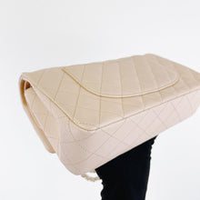 Load image into Gallery viewer, Chanel 22c light beige caviar medium classic flap, light gold hdw

