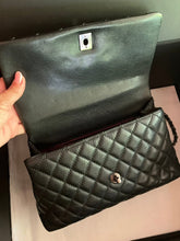 Load image into Gallery viewer, Chanel Black caviar medium coco handle, ruthenium hdw
