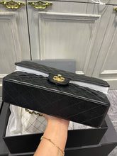 Load image into Gallery viewer, 2023 Chanel black caviar medium classic, with gold hdw
