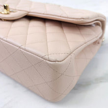 Load image into Gallery viewer, Chanel 22c light beige caviar medium classic flap, light gold hdw
