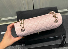 Load image into Gallery viewer, Chanel 22s pink medium caviar with light gold hardware
