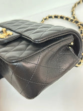 Load image into Gallery viewer, Chanel rare black caviar mini, gold hdw 24 series
