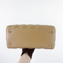 Load image into Gallery viewer, Lady Dior beige medium lambskin, gold hdw
