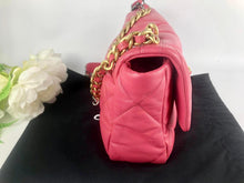 Load image into Gallery viewer, Chanel 19 dark pink small lambskin
