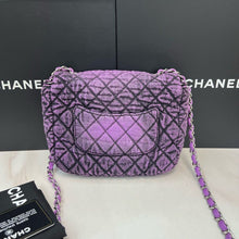 Load image into Gallery viewer, Chanel denim denimpression mini purple flap
