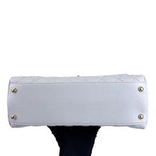 Load image into Gallery viewer, Chanel medium grey caviar coco handle, light gold hdw.
