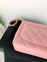 Load image into Gallery viewer, Chanel vintage pink sakura mini caviar square, 24k gold hdw
