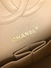 Load image into Gallery viewer, Chanel beige caviar medium classic flap, gold hdw
