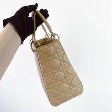 Load image into Gallery viewer, Lady Dior beige medium lambskin, gold hdw
