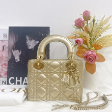 Load image into Gallery viewer, Lady Dior gold mini, gold hdw
