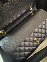 Load image into Gallery viewer, Chanel black caviar medium classic chip, with gold hdw
