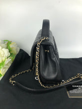 Load image into Gallery viewer, Chanel small black caviar business affinity, gold hdw
