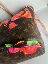 Load image into Gallery viewer, Louis Vuitton Rare Stephen Sprouse neverfull MM roses
