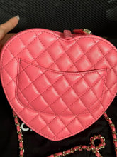 Load image into Gallery viewer, Chanel 22s pink lambskin heart bag, gold hdw
