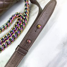 Load image into Gallery viewer, Chanel new medium brown iridescent boy bag, rainbow hdw
