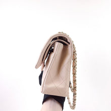 Load image into Gallery viewer, Chanel 22c light beige caviar medium classic flap, light gold hdw
