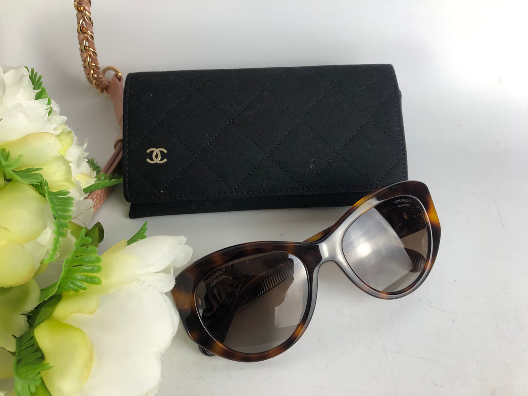 Chanel tortoise sunglasses