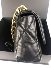Load image into Gallery viewer, Chanel 19 small black, with mixed gold hdw
